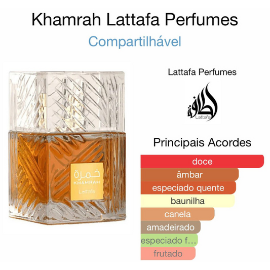 Khamrah Lataffa Eau de Parfum Compartilhável 100ML