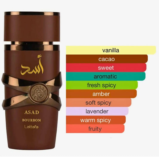 Asad Bourbon Lattafa Perfume Masculino 100ml