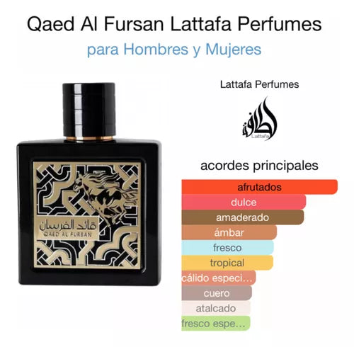 Qaed Al Fursan Lattafa 90ml Compartilhável