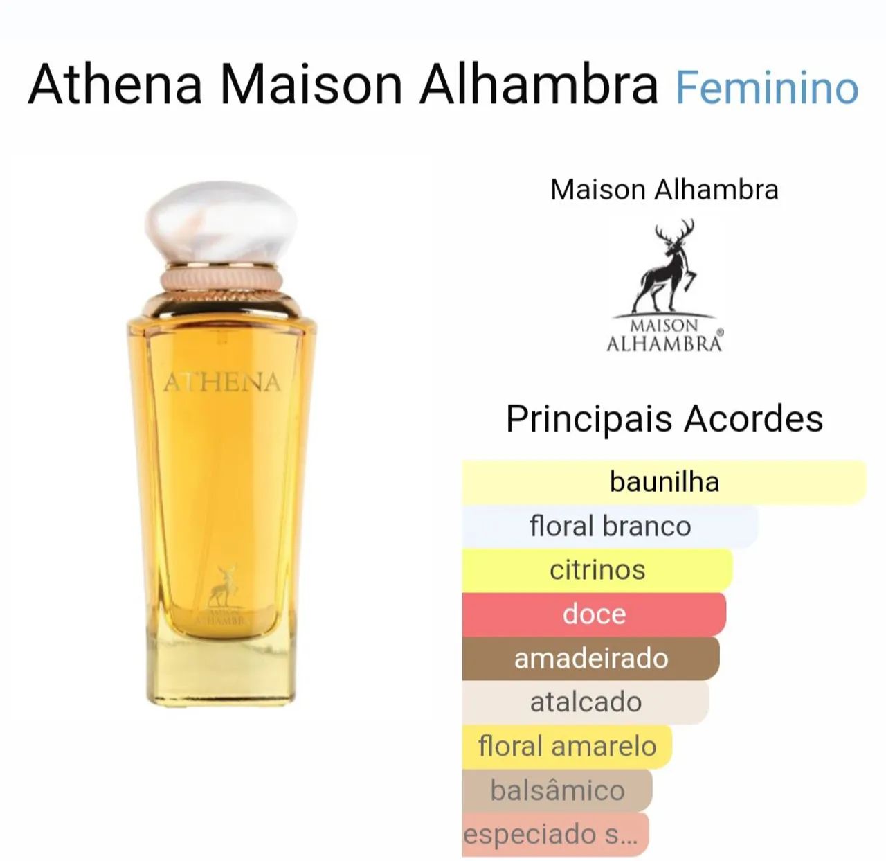 Athena Eau de Parfum da Maison Alhambra 100 ml