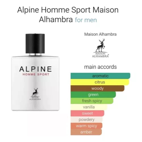 Alpine Homme Sport Maison Alhambra Eau de Parfum Masculino 100ml