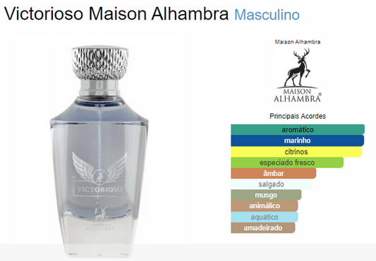 Victorioso Maison Alhambra Eau de Parfum masculino – 30ml