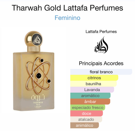 Tharwah Gold Lattafa eaux de parfum Feminino 100ml: