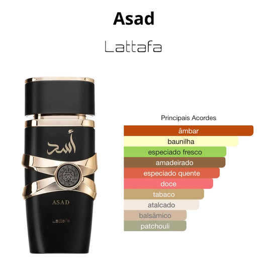 Asad Lattafa Eau de Parfum 100ML Masculino