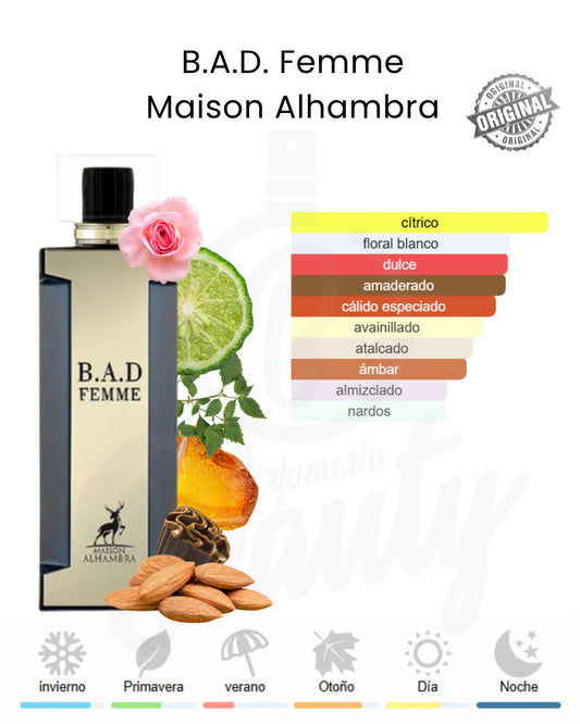 B.A.D Femme EDP Maison alhambra  30 ml